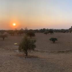 120 degree panorama towards the west.