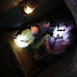 Eine Nische für jede Familie zum Wohnen und Schlafen.