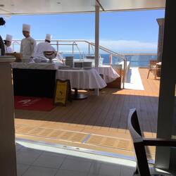 Aquavit Bar/Resturant at stern of ship.