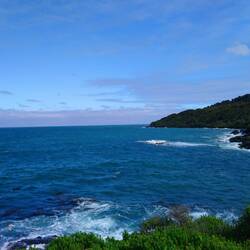 Stewart Island must be somewhere in the distance.