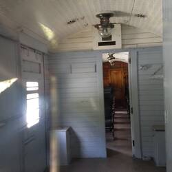 Peering in a window - the guardroom