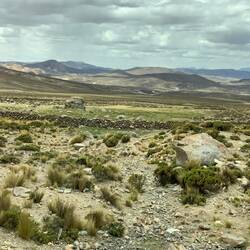 Very arid land ,we are climbing continually.