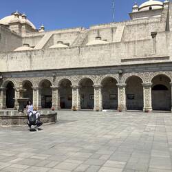 Monestary courtyard.