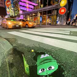 Natürlich verfolgen einem die gelben Taxis auf Schritt und Tritt