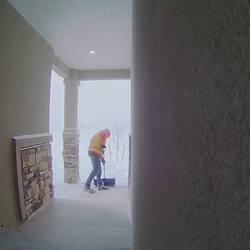 Snow clearing crew at work at our home in COS ... must have gotten 3+ inches overnight.