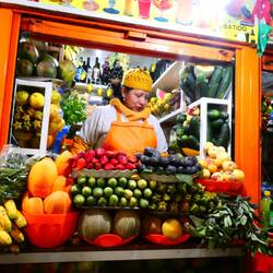 Im Mercado Lanza gab es zahlreiche "Saftläden" mit feinen jugos verschiedener Früchte