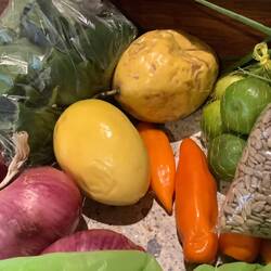 Some of the veggies for dinner.