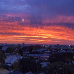 Sonnenuntergang vom Airbnb aus, am Tag der Verlobung😁