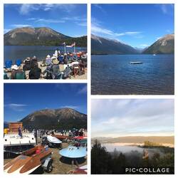 Bootschau am Nelson Lake