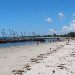 Former slave harbour now being used to ship different "goods" to Zansibar
