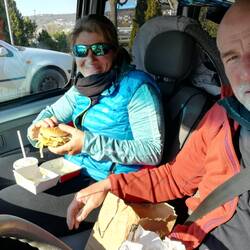 Zur Feier des Tages gab's dann noch ein gemütliches Essen - natürlich Corona-konform😜