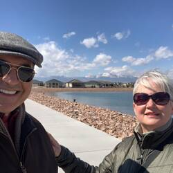 The sun is shining ... Pike's Peak is out — Colorado Springs, CO.
