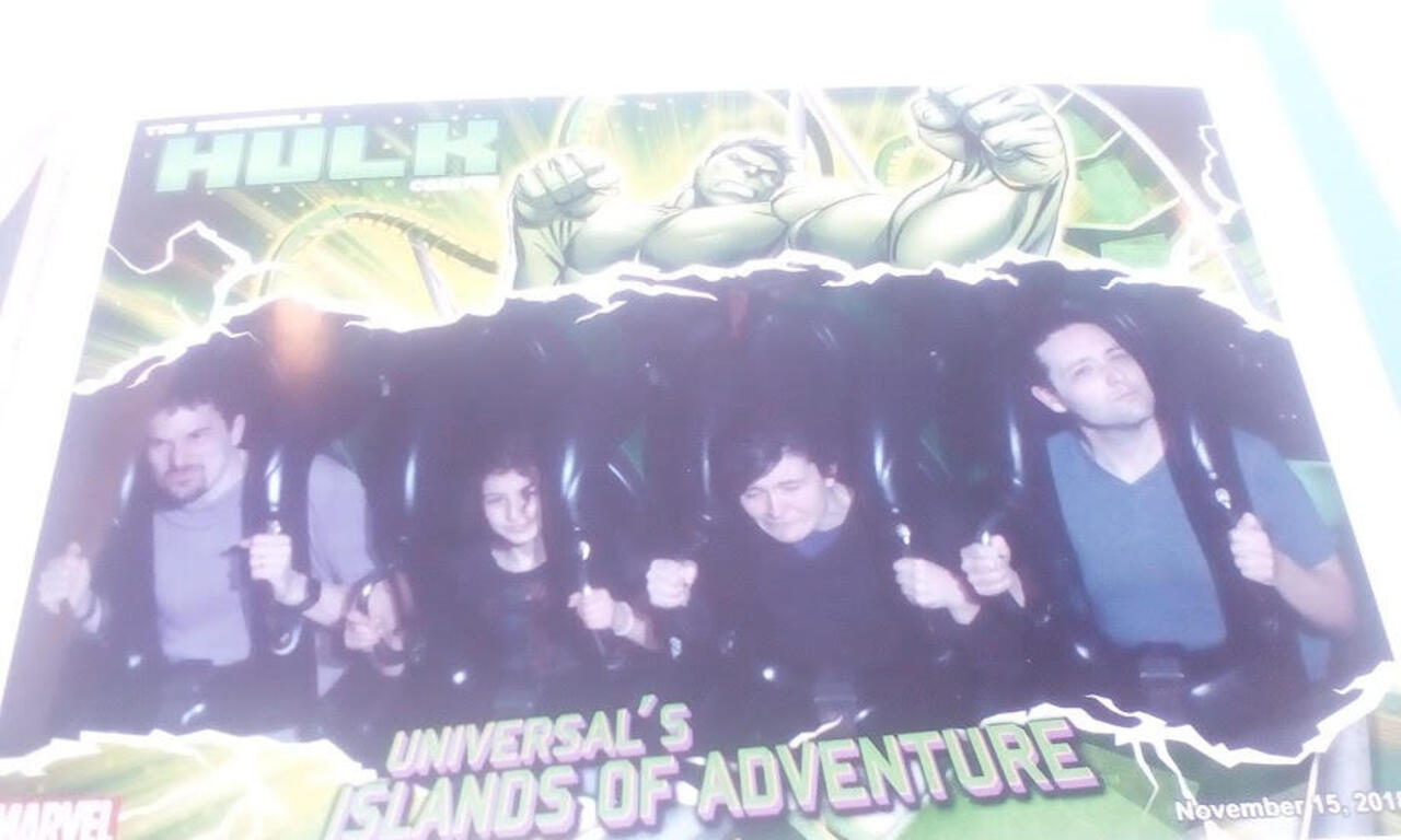 Sat next to a kid and her dad who were very excited about the ride.