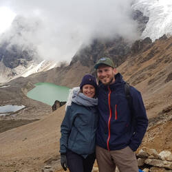 Wir haben die 5300 Meter Höhe erklommen - wir sind glücklich und geschafft