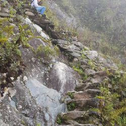 Nur nicht ausrutschen! Für die Inkas war dies ein tägliches Gebot