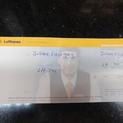 Einzigartige Bordkarte