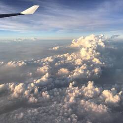 Blick auf Wolken über Thailand