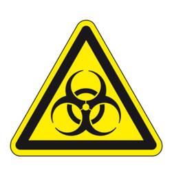 The symbol of biohazard, identifies specific biological hazard points!