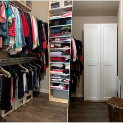 The walk in closet gets a do-over.