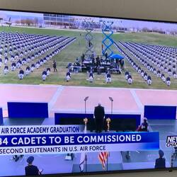 Social distancing at the 2020 Graduation Ceremony at USAFA — Colorado Springs, CO.