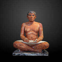 The Seated Scribe from Saqqara, Egypt, circa 2600 and 2350 BC