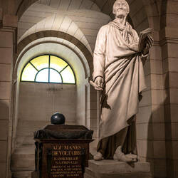 Tomb and statue of Voltaire