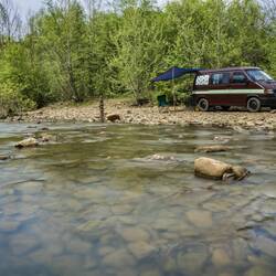 Unser Camp am Mulberry River