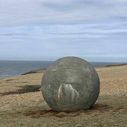 Orbis et Globus sphere on Grimsey Island to mark Arctic Circle
