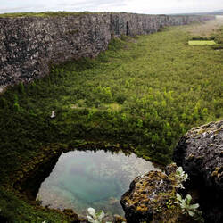 Ásbyrgi canyon, home of the Huldufólk