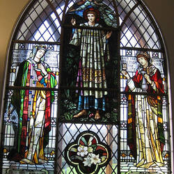 Stained glass at the museum