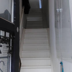 Da hoch muss alles Gepäck!