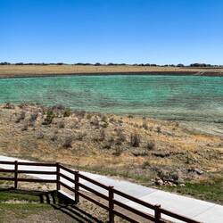The arroyo erosion mitigation is complete ... the soil seeded — Colorado Springs, CO.