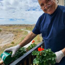 Time to plant some flowers for color on our deck — Colorado Springs, CO.
