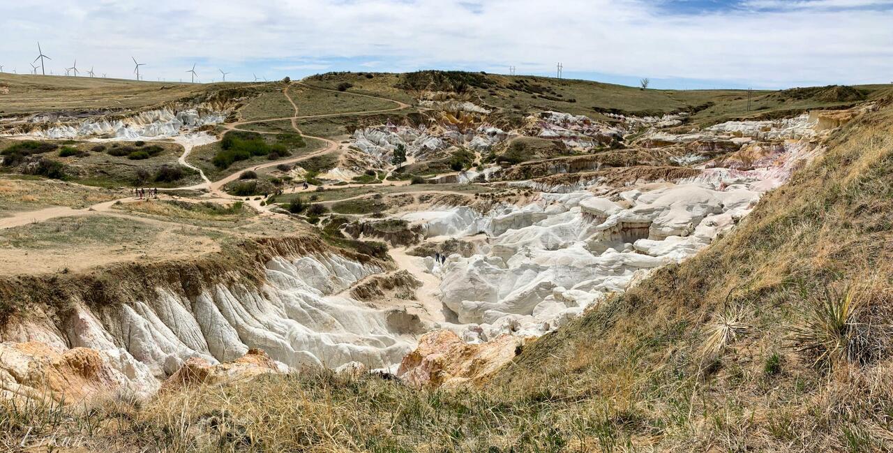 View of the Paint Mines from the Overlook — Calhan, CO.
