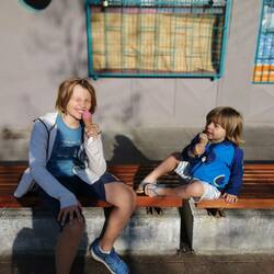 Zum Abschluß ein Eis, das haben sie sich verdient