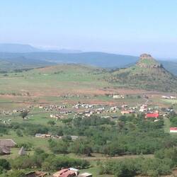 The battlefield and Isandlwana crag