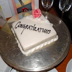 Honeymoon-Gratulation des Hotels