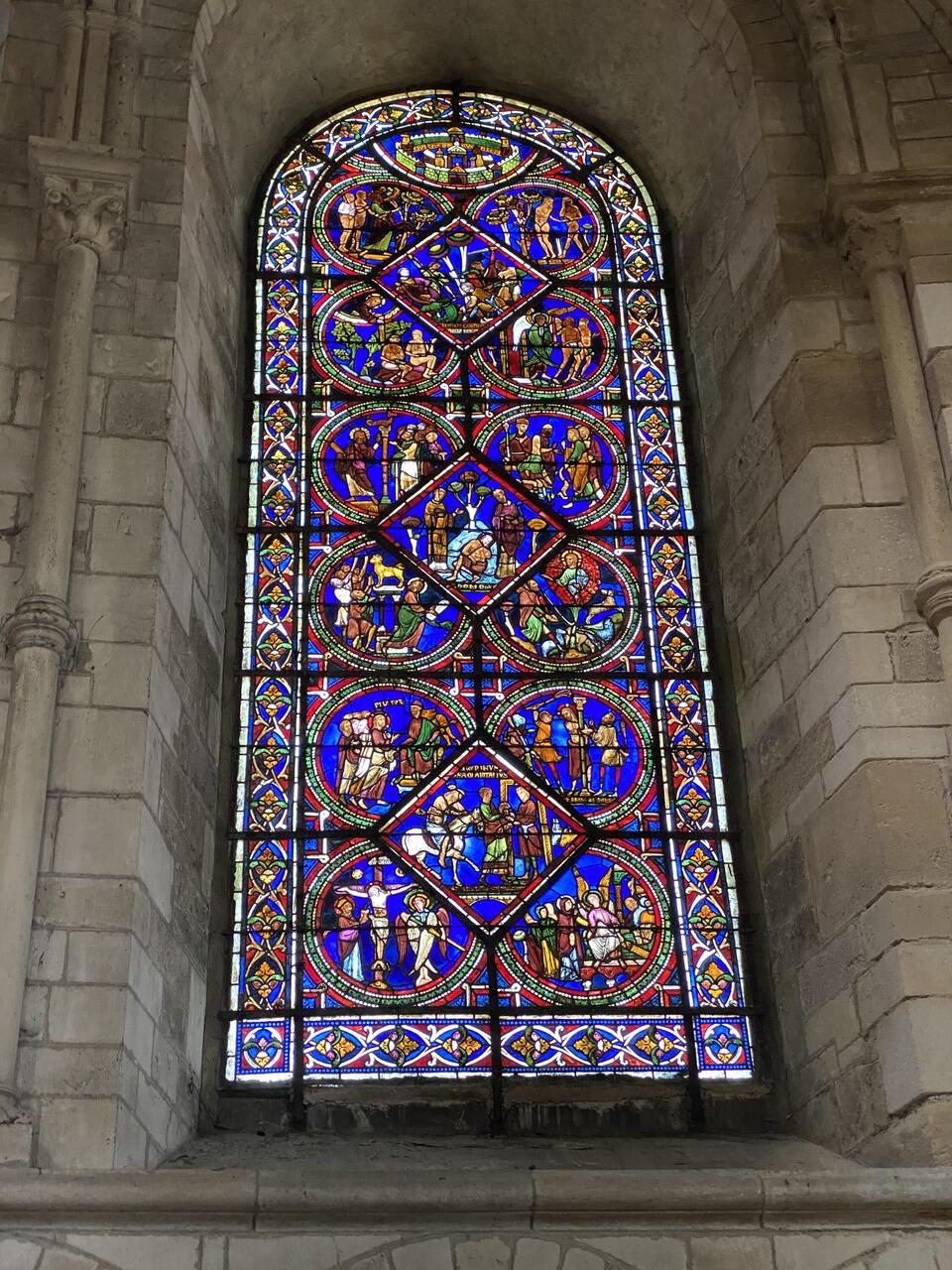 Vitrail du Bon Samaritain