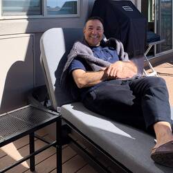 The work is done ... time to relax!