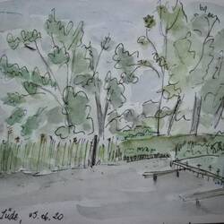 Lübz, Hafen im Grünen