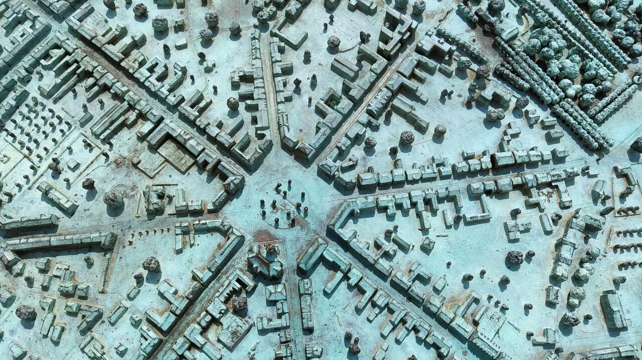 Sternförmig angelegte Stadt
