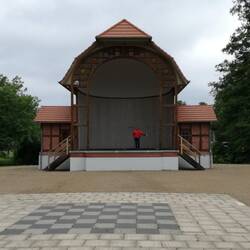 Privatdarbietung im Stadtpark