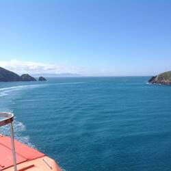 The entrance to Queen Charlotte Sound from the ferry