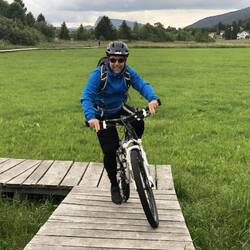 Biking on the other side was flat