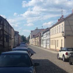 Typische Straße in Neuruppin