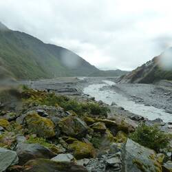 The U shaped glaciated valley with its meltwater stream