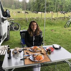 Dinner under the rain