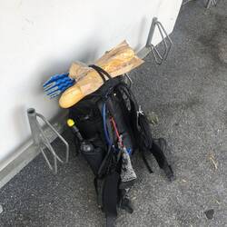 Auch meine wanderstöcke habe ich gegen Baguettes getauscht