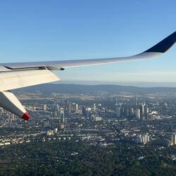 Landung in Frankfurt