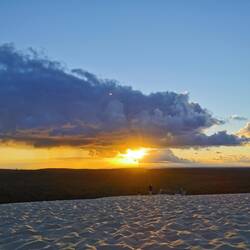 Levé de soleil depuis la dune